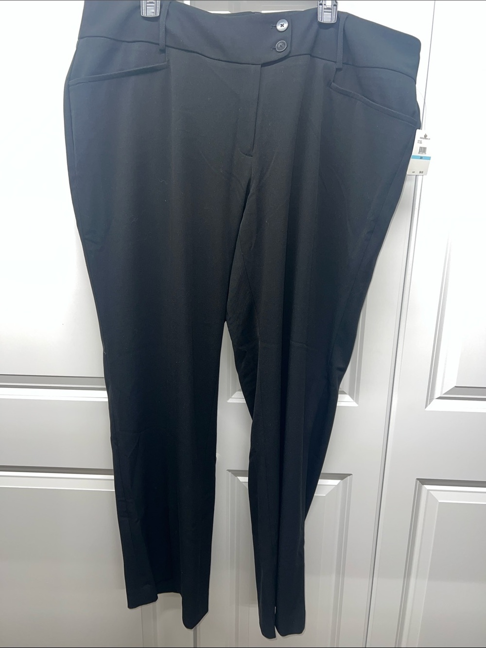 NWT - Rafaella Curvy Fit Bootcut Dress Pants Black Plus Size 20W